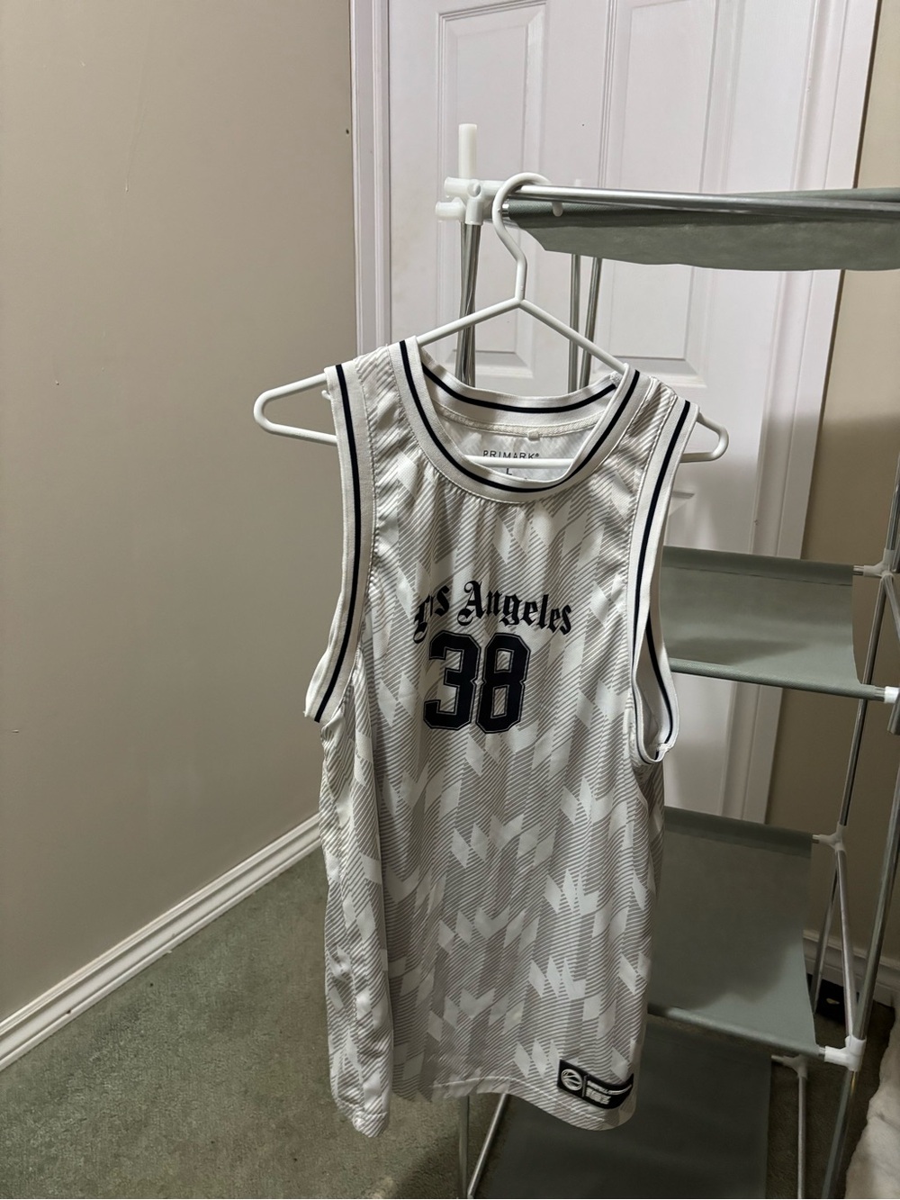 Los Angeles 38 White Basketball Jersey